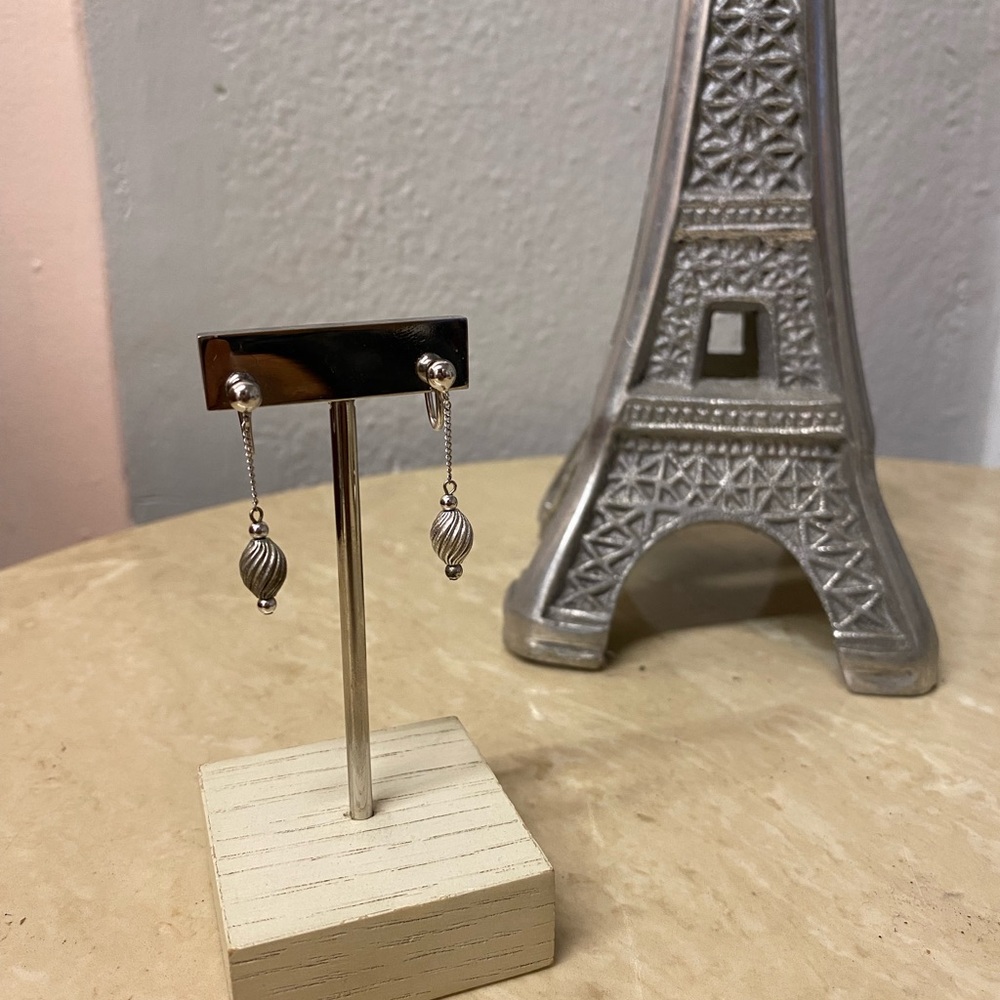 Silver Screwback Earrings